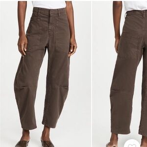 Nili Lotan Brown Cropped Pants